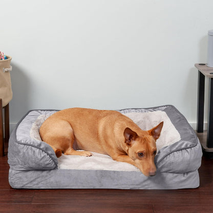 Orthopedic, Cooling Gel, and Memory Foam Pet Beds for Small, Medium, and Large Dogs and Cats - Luxe Perfect Comfort Sofa Dog Bed, Performance Linen Sofa Dog Bed, and More