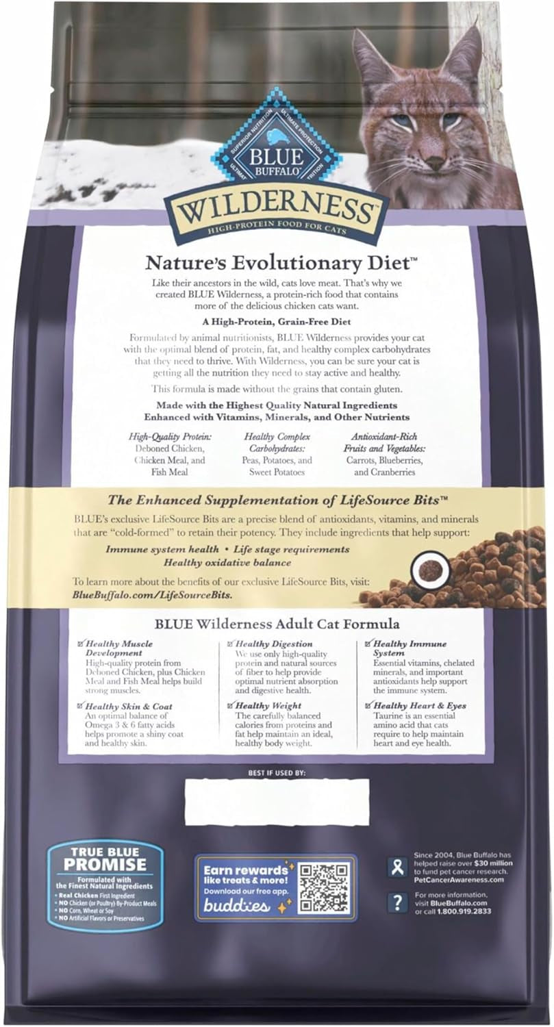 Wilderness High Protein Grain Free, Natural Adult Dry Cat Food