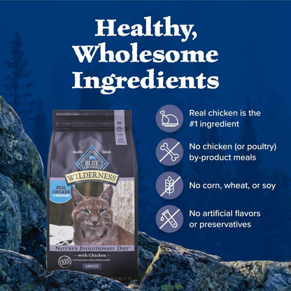 Wilderness High Protein Grain Free, Natural Adult Dry Cat Food